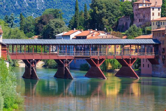 Ponte degli Alpini, Bassano del Grappa The old bridge called Ponte Degli Alpini in the city of Bassano del Grappa, northen Italy, Veneto
 Marco Florian - Shutterstock.com 